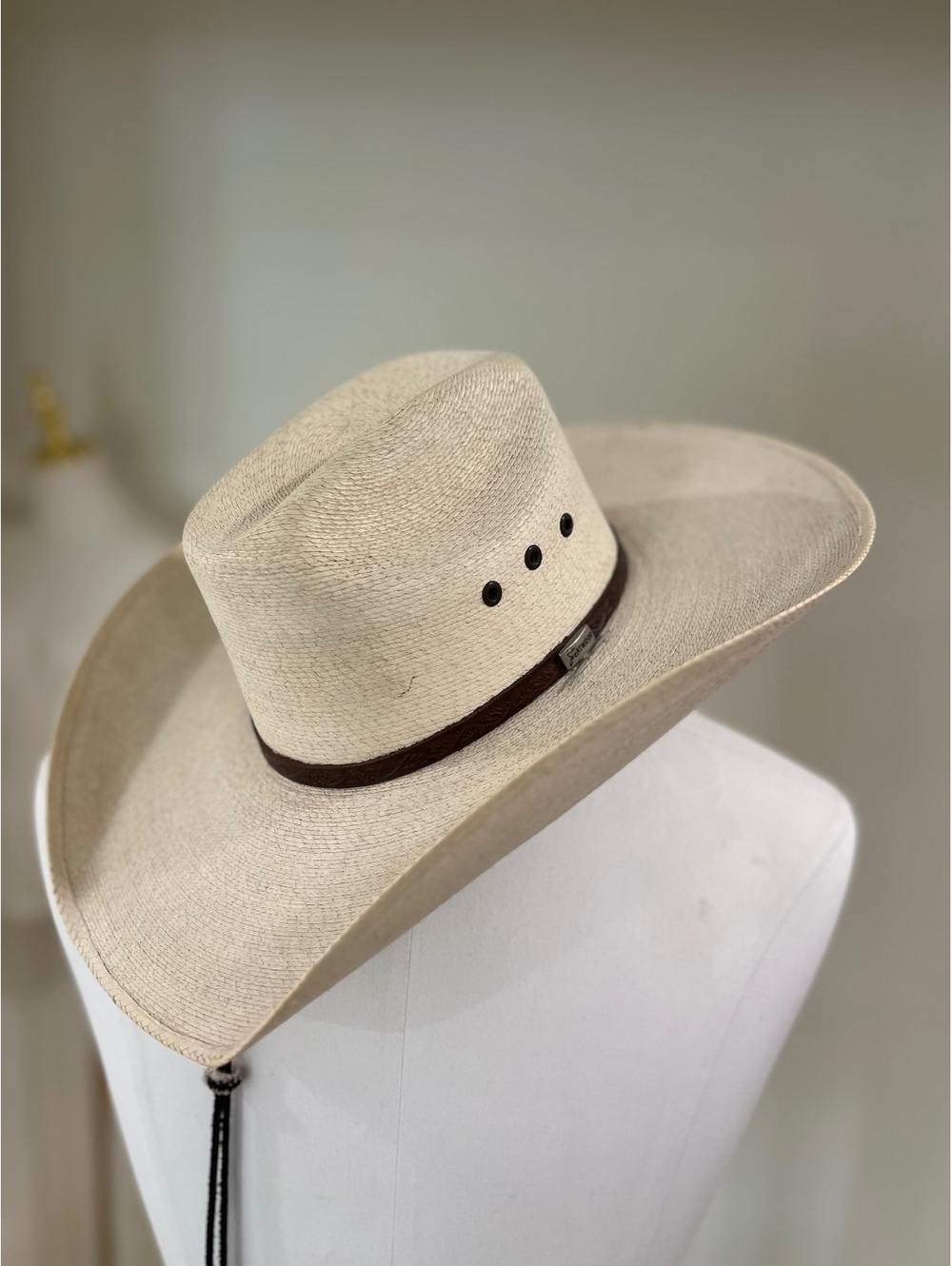 Atwood Pen Rider Palm Leaf Cowboy Hat 6 3/4 Long Oval 7X